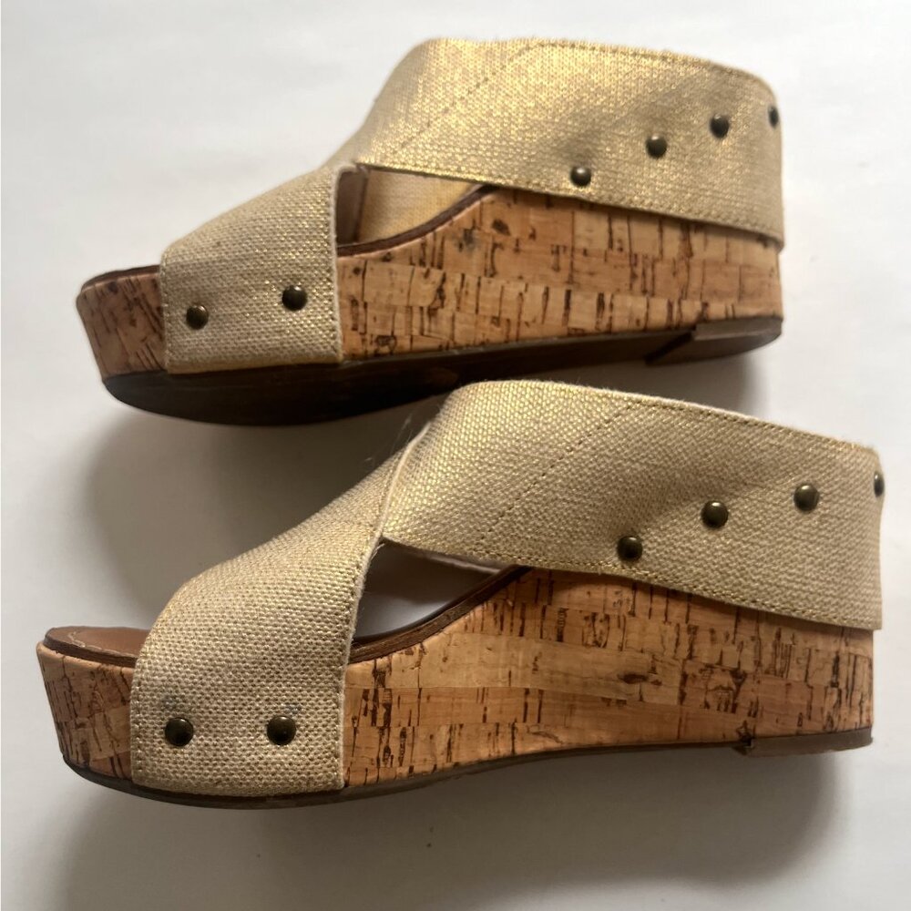 Crown Vintage Delight Platform Cork Wedge Sandal 60s Cork Wedge Size 6.5